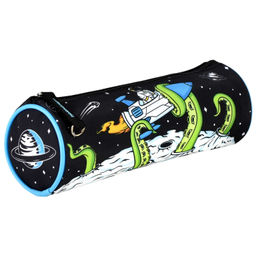 Пенал школьный Феникс+, арт.61927/ 30 КОСМОНАВТ (без наполнения, 21х7х7 см, микрофибра на ПВХ-основе