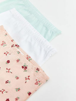 Beli Lastikli Bask?l? K?z Bebek Boxer 3l? - Waikiki фото 3