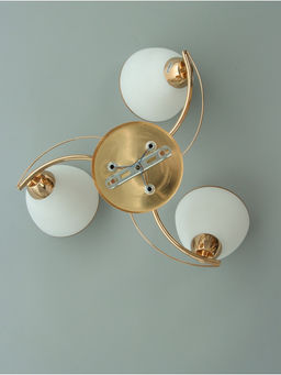 Люстра потолочная BayerLux «Андер», 3хЕ27, 40 Вт, золото, 44×44×24 см