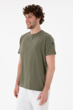 Erkek Regular Fit Bisiklet Yaka Koyu Haki Basic Ti__rt Sepette S_rpriz _ndirim - U.s. polo assn фото 2