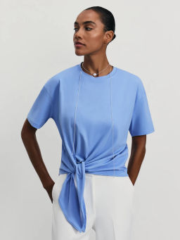 Футболка с завязкой на талии / Zarina