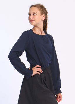 Лонгслив Анечка серо-голубой Ладошки  фото 50