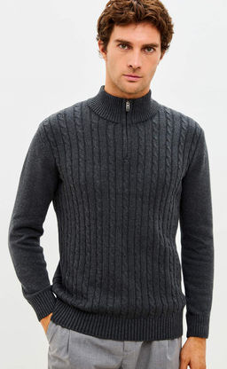 Джемпер F521-1565 d.grey melange - Fine joyce фото 10