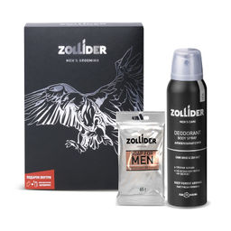 ZOLLIDER ПН Men Care Мыло 65 г антиперспирант Dark Wood & Sea Salt, 150 мл