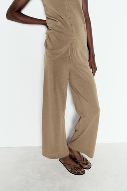 WIDE-LEG KNIT TROUSERS - Zara фото 2