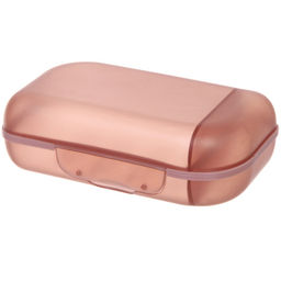 Мыльница закрытая Ария коричневая HM9017