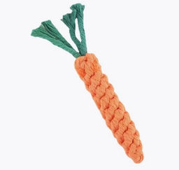 Цена за 4 шт. Игрушка - когтеточка для кошек и собак "Морковка", цвет оранжевый, 22см / d-3.5см