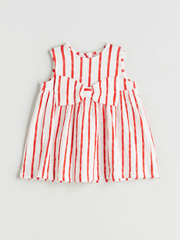 ?izgili Fiyonklu K?z Bebek Elbise