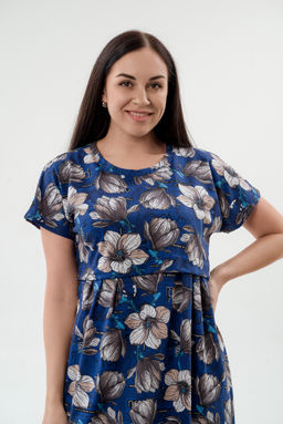 Платье женское из кулирки Миранда синий - Амадэль фото 11