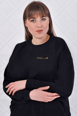 Арт. 2328 Костюм с брюками женский 50-58 (5 шт) Цвет:верх-черный, низ-черный, бордовый - Калинка фото 4