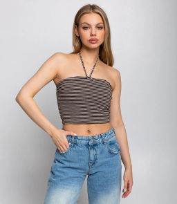 Топ #КТ266 (2), коричневый,серый