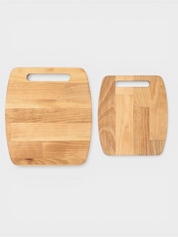 Набор разделочных досок, 2 шт., 24×21 см, 19.5×17 см, дерево берёза, пропитаны минеральным маслом