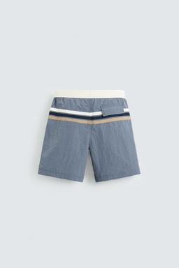 STRIPED LONG SWIMMING TRUNKS - Zara фото 2