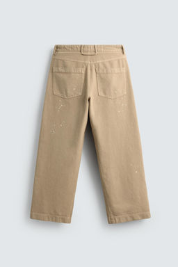 LIMITED EDITION PAINT SPLATTER TROUSERS - Zara фото 8