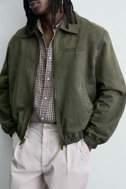 WASHED-EFFECT FAUX SUEDE JACKET - Zara фото 5