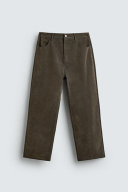VELOUR BAGGY FIT TROUSERS - Zara фото 4