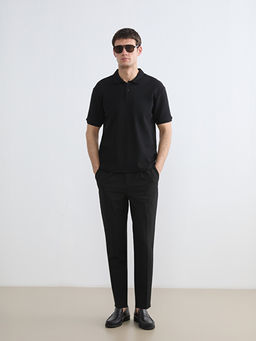 Standart Fit Pileli Erkek Pantolon