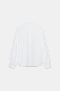 CAMISA CUELLO BOBO / Blanco - Zara фото 9