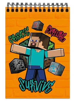 Блокнот А6 "My Game", 60 л, на гребне