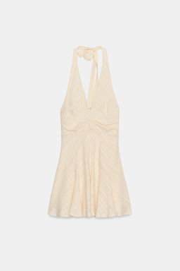 VESTIDO CORTO R?STICO HALTER / Crudo medio - Zara фото 7