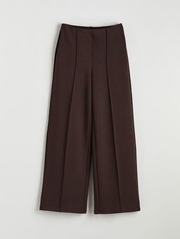 Y?ksek Bel Geni? Pa?a Kad?n Pantolon