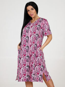 1501 ХАЛАТ ЖЕНСКИЙ (Розовый) - А-дина фото 4