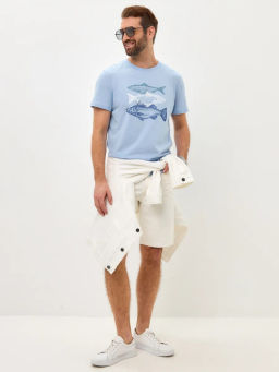 Футболка F311-06-734 grey-blue - Fine joyce фото 5