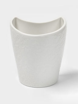 Подставка для бумажных полотенец и кухонных принадлежностей BellaTenero, 19.5×12.5×25.5 см, фарфор, бамбук, белая