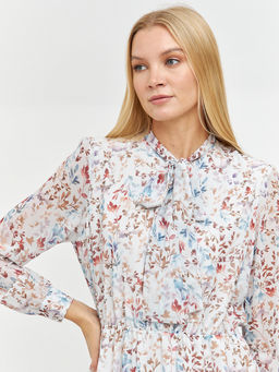 платье длины миди с кулиской на поясе - Glenfield фото 6