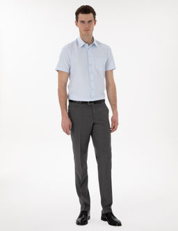 A__k Mavi Basic Regular Fit K_sa Kollu Cepli G_mlek