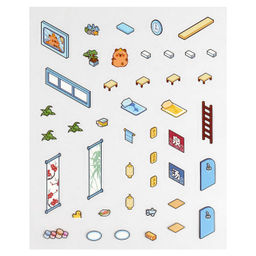 Наклейки-румбокс д/создания миниатюрных сцен, 125х150 мм, арт. 71508 / 300 КАПИБАРА. СПА.