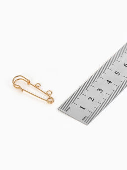 Цена за 2 шт. Булавка для подвесок PO-035, №01, 2 шт. 3.5?0.5 см, цвет золото