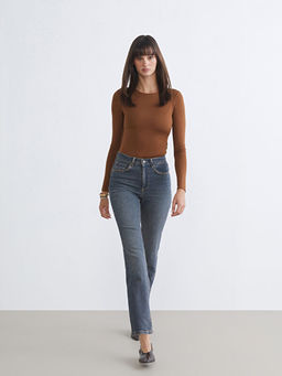 Mom Fit Kad?n Jean Pantolon