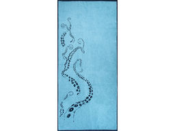 6с102.411ж1 Море. Осьминог.(т.синий2) Полотенце махровое 67х150см