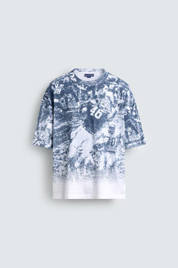 CHAMPION ® X ZARA AMERICAN FOOTBALL PRINT T-SHIRT  фото 7