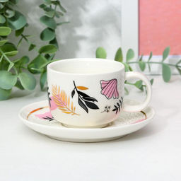 Кофейная пара Цветы, 140 мл - Дорого внимание фото 3