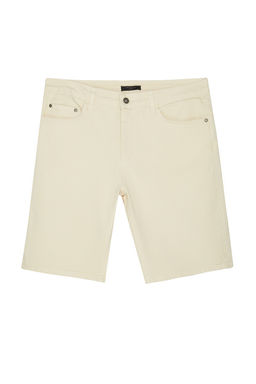 Bej Regular Fit Esnek Kumas Denim Kot Sort & Bermuda TMNSS23SR00067