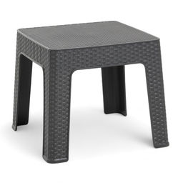 Столик кофейный «Ротанг», 44×44×41 см, пластиковый, цвет антрацит