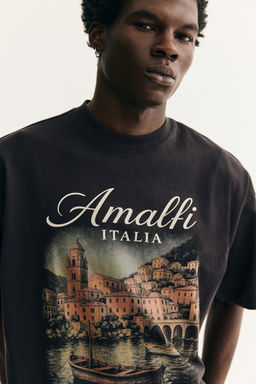 Camiseta con estampado Oversized Fit - H&m фото 8