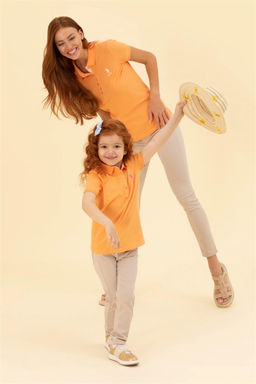 U. S. Polo Assn Бежевые брюки из плотной ткани для девочки - U.s. polo assn фото 9