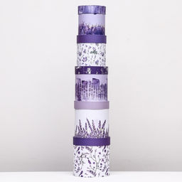 Набор шляпных коробок 5 в1 Вдохновение, 20 х 20 - 15 х 15 см - Simaland фото 3