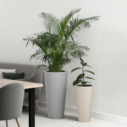 Кашпо "Оазис" 63л (со вставкой 13л) белый М8081