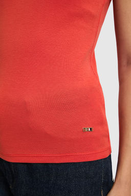 Kad_n Kiremit Bisiklet Yaka Basic Ti__rt - U.s. polo assn фото 6
