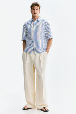 Camisa en mezcla de lino Relaxed Fit - H&m фото 8