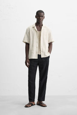 STRIPED TEXTURED SHIRT - Zara фото 9
