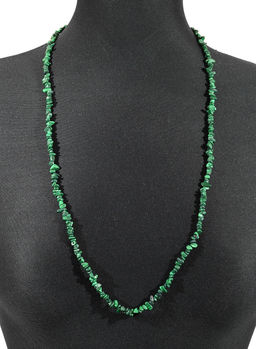 Бусы крошка 80-85см из малахита