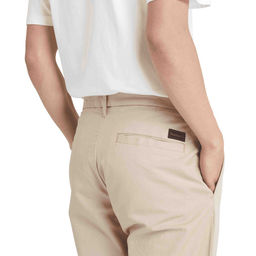 Мужские брюки Timberland Pant Cotton Linen Tapered Slim бежевые  фото 2