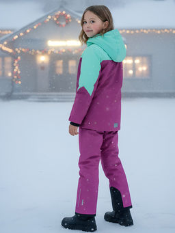 Горнолыжный костюм зимний для девочки фиолетового цвета 9432F - Mtforce фото 33