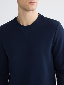 Bisiklet Yaka Erkek Sweatshirt