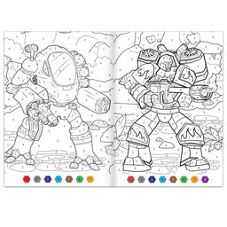 Раскраска по номерам Атака роботов, 16 стр., формат А4 - Буква-ленд фото 3